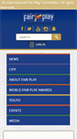 Mobile Screenshot of fairplayinternational.org